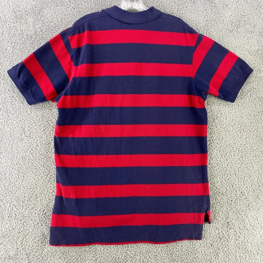 Polo Ralph Lauren Shirt Mens XL Red Striped Golf Rugby Preppy Vintage‎ USA Made